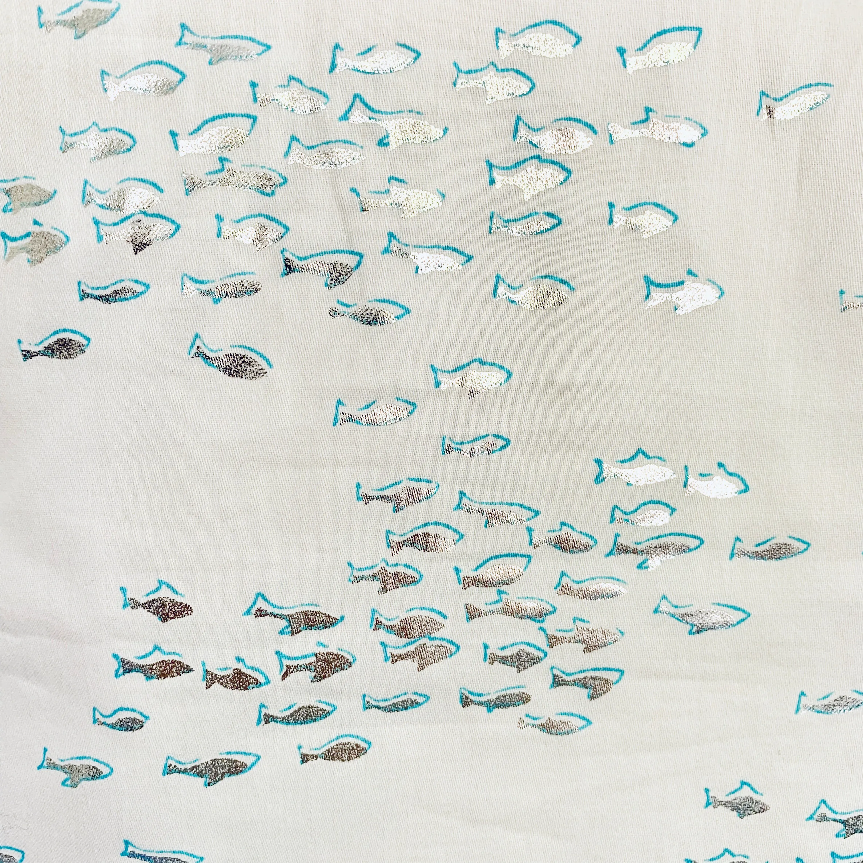 Clare Dress Fishes Silver