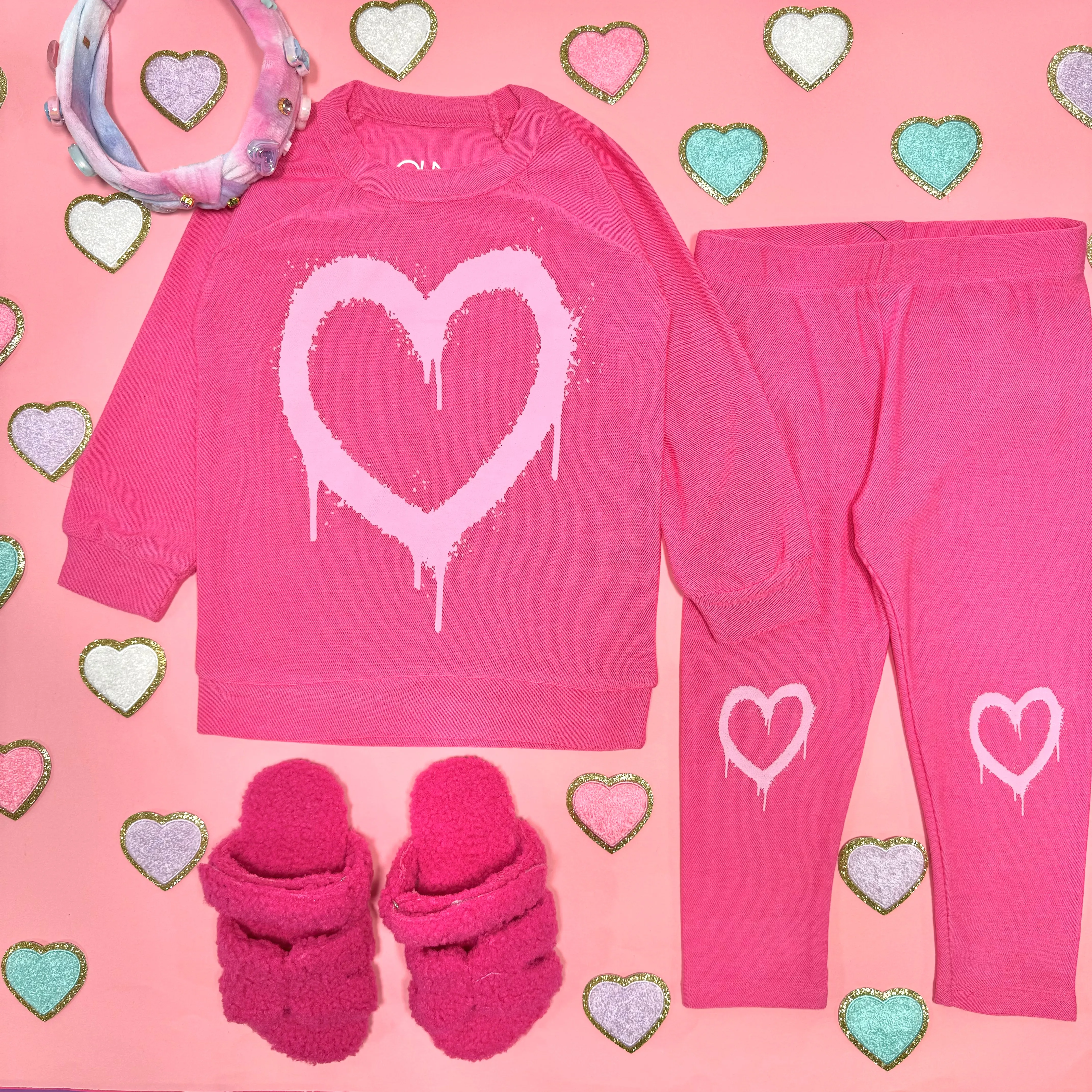 GRAFFITI HEART LEGGINGS
