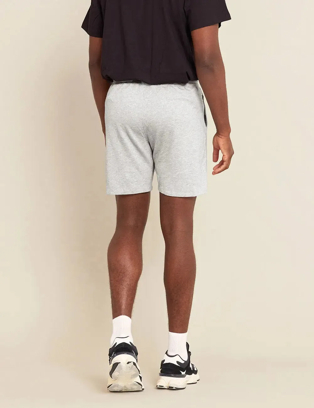 Men's Grey Marl Lightweight Sweat Shorts