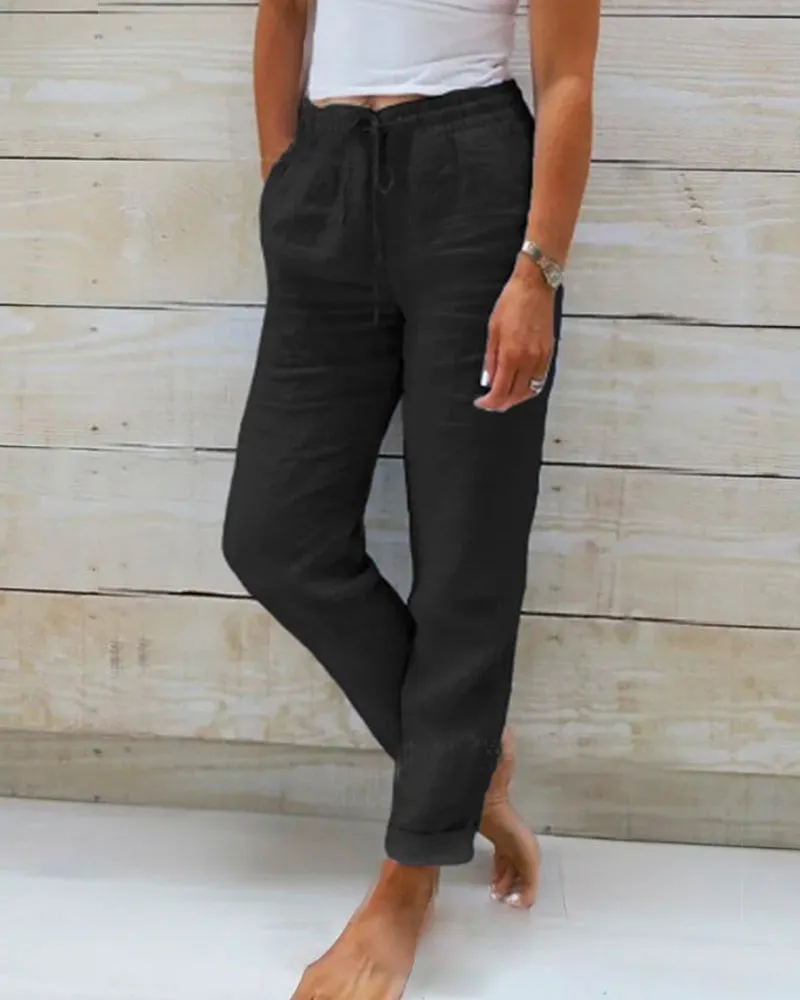 Miya Cotton Elasticated Trousers