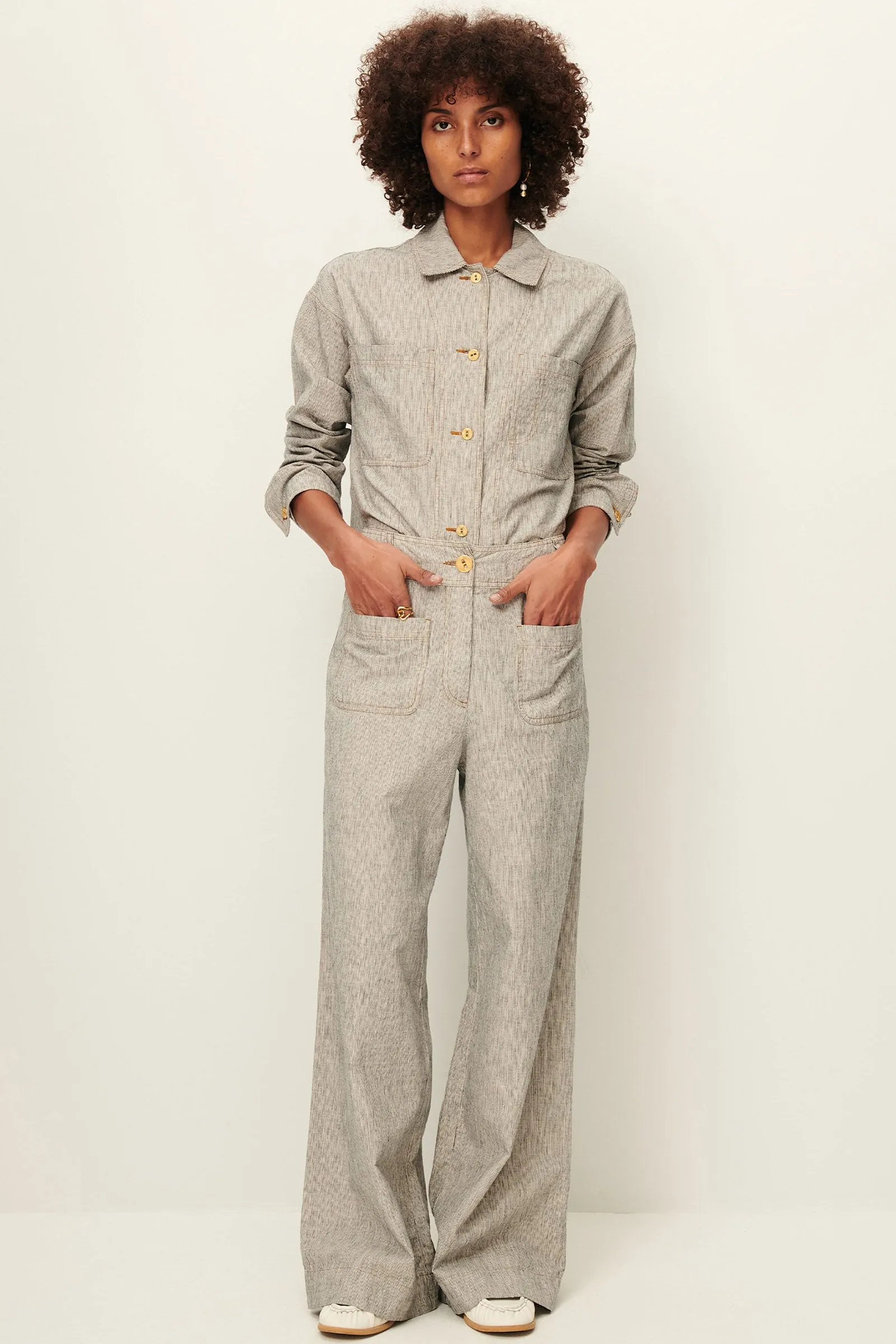 Sessun Manhatti Pants in Whiblack
