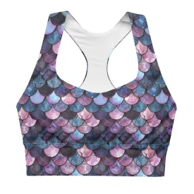 Shadowy Sea Siren Eco Sports Bra Top