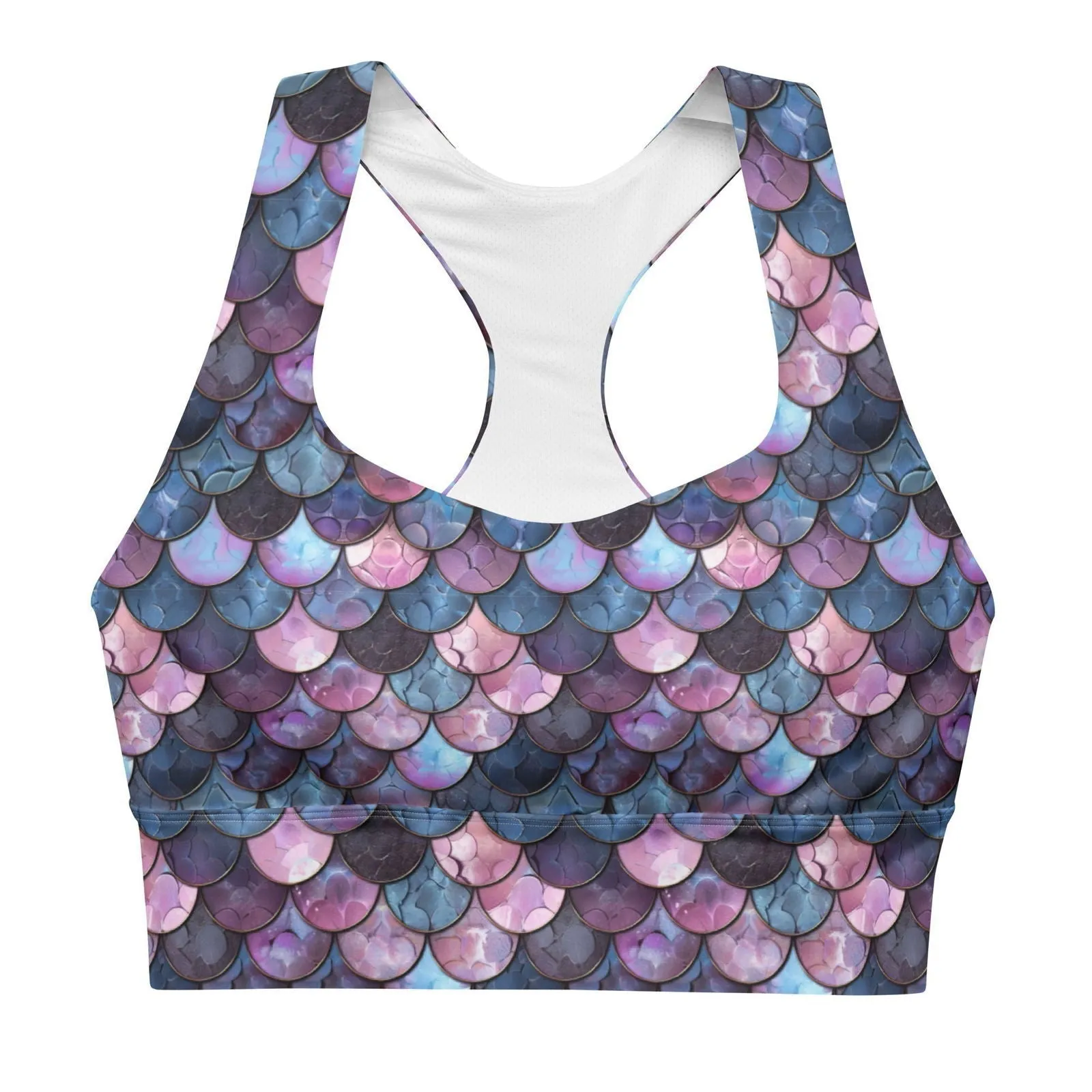 Shadowy Sea Siren Eco Sports Bra Top