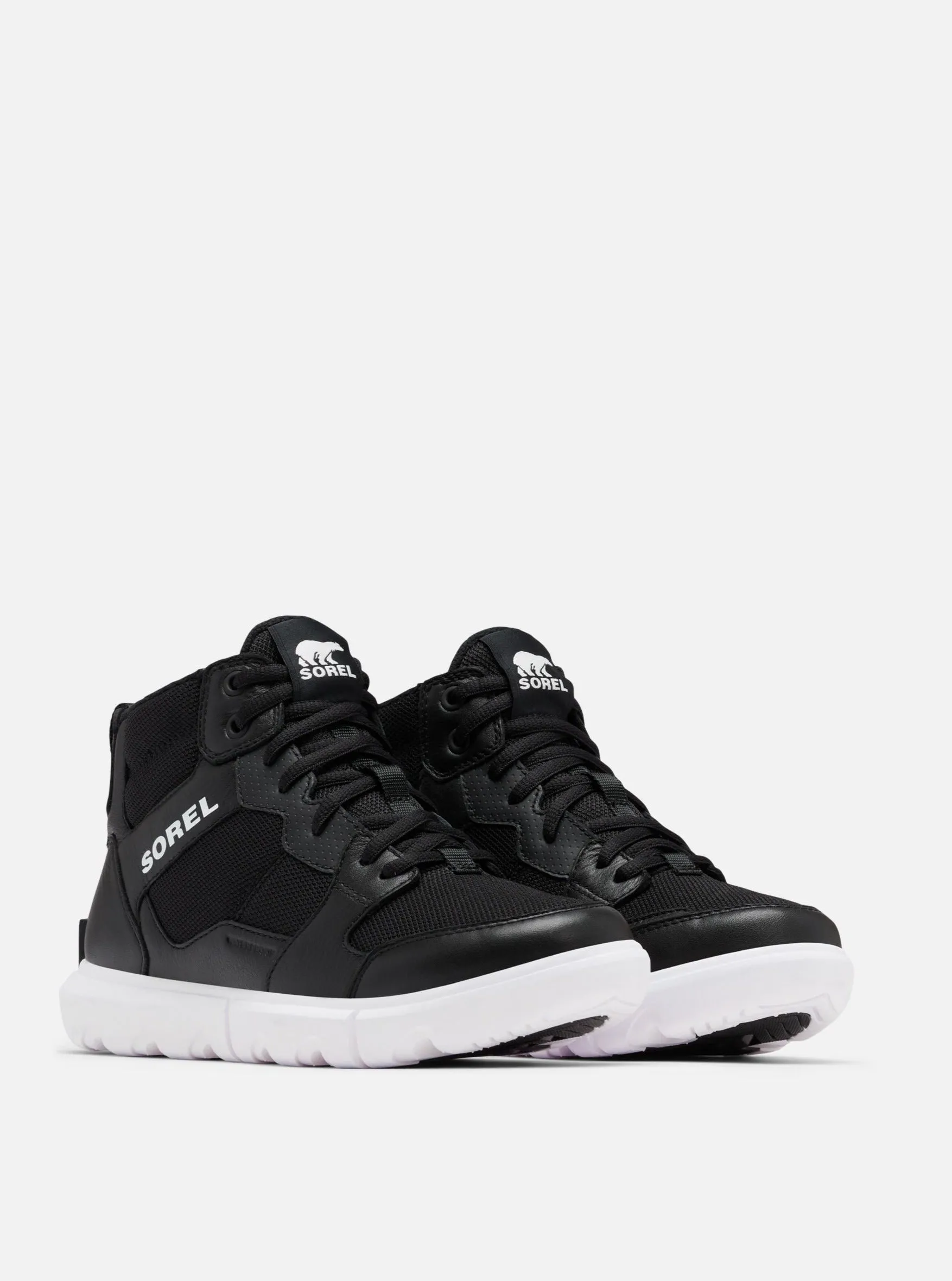 Sorel Explorer II Sneaker Mid WP [Black/White]