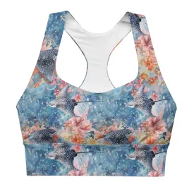 Spotted Eagle Ray Eco Sports Bra Top