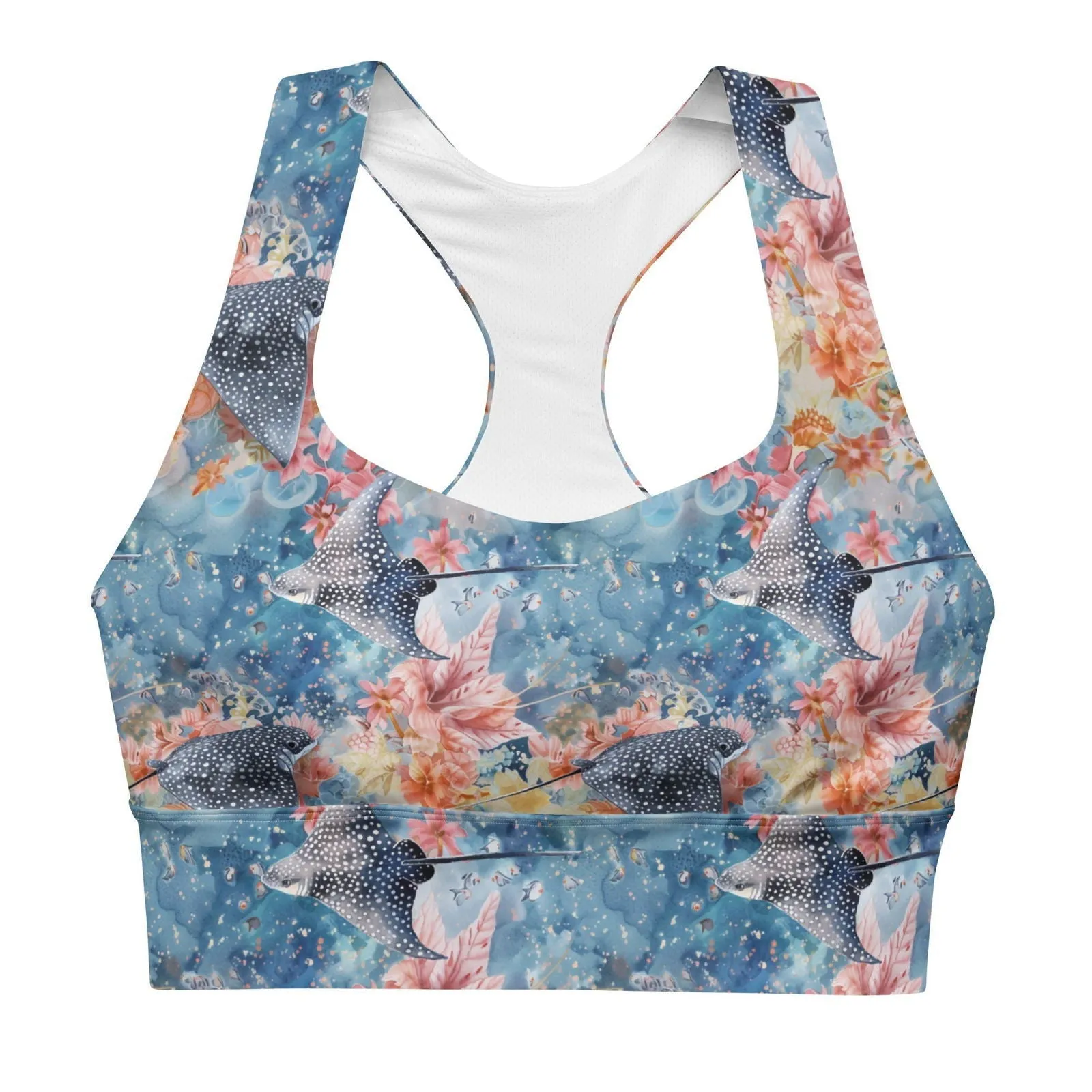 Spotted Eagle Ray Eco Sports Bra Top