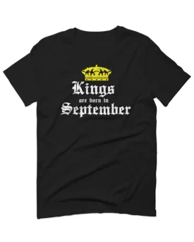 The Best Birthday Gift Kings are Born in September For men T Shirt